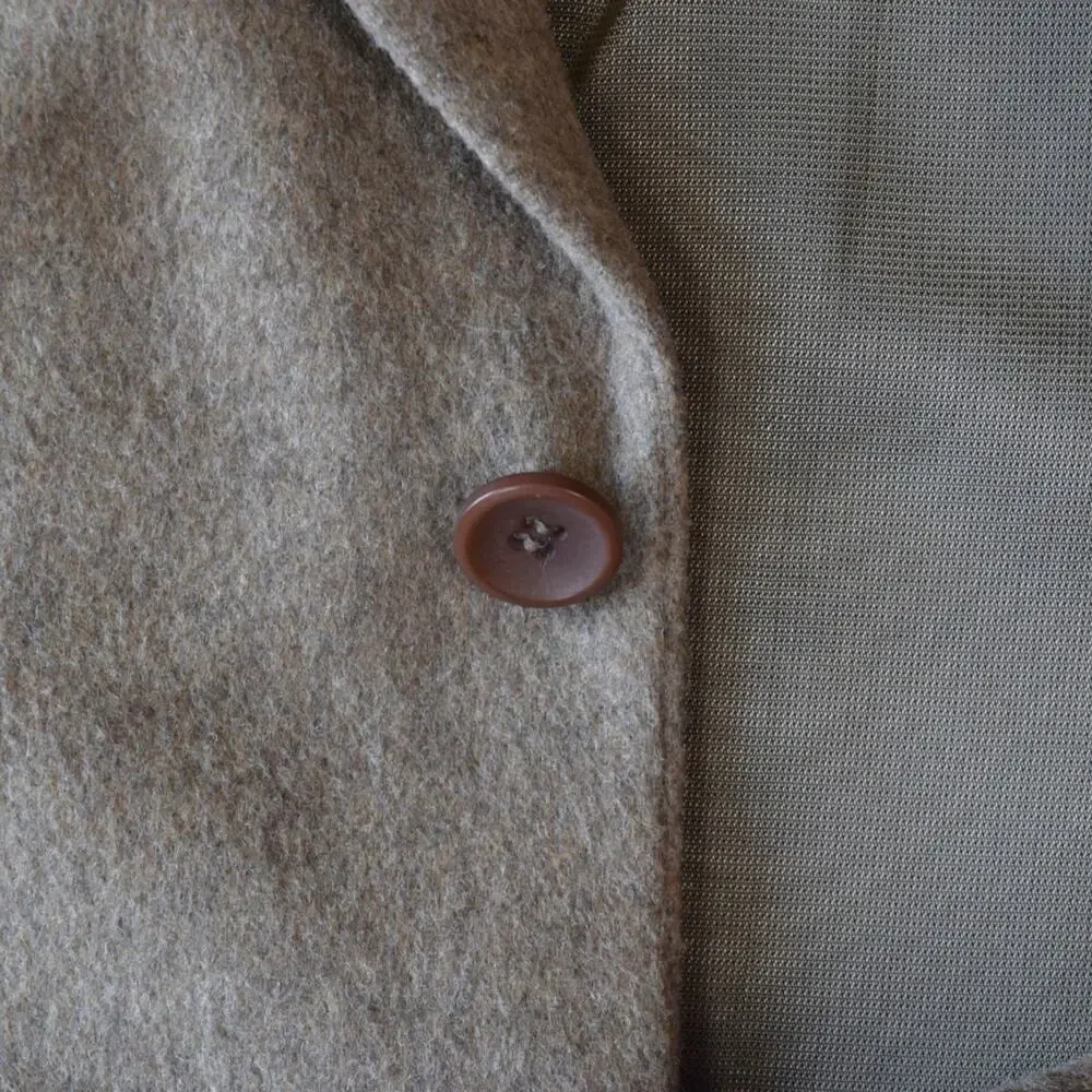 Oscar de la Renta Wool Cashmere Sport Coat Blazer 40R Tan